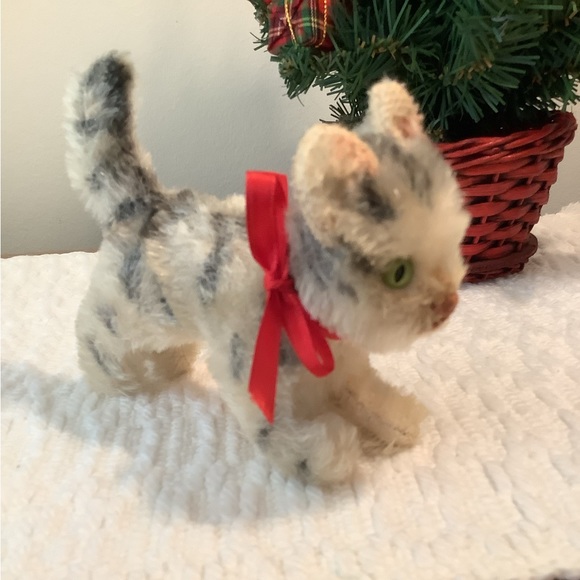Vintage Hermann Stuffed Genuine Mohair Kitty / Kitten / Cat - Picture 1 of 16